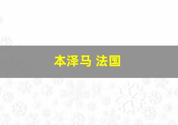 本泽马 法国